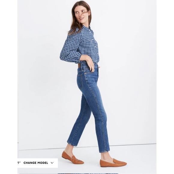 Madewell Denim - Madewell Stovepipe Straight Ankle Jeans Size 28/6 Antoine Wash High Rise AJ204